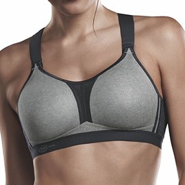 Anita Women's Non-Wired Sports Bra X Back 5537 Heather Grey 34 B