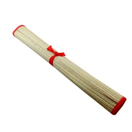 Set of 2 Natural Straw Beach Mats 24" x 72" - Multi-Purpose, Portable & Eco-Friendly - Perfect for Yoga, Picnics, Camping Festivals & Outdoor Activities