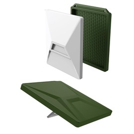 STARSIKI Starlink Mini Protective Cover Case,Shockproof,Weatherproof,Signal-Safe Cover,Precision Fit,Non-Slip Silicone Accessory Designed for Starlink Mini Dish,for RV,Camping, Hiking,Travel(Green)