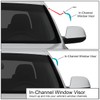 DNA MOTORING WVS-038 Dark Smoke Vent Window Visor Deflector Rain/Sun