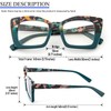 REAVEE 3 Pack Oversized Square Reading Glasses Oprah Style for