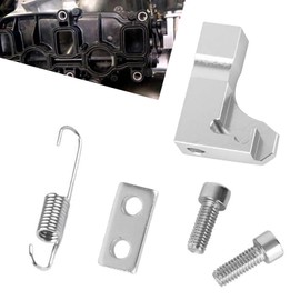 Polcatay 5 PCS Intake Manifold Repair Bracket, Fault Code Repair Unit with Bolt Spacer Tension Spring, Alloy Rustproof Modification Accessories, Compatible with Ford Lincoln Mercury Mazda (Silver)