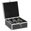 GUSHBIN Locking Cash Box Money Storage Box with Removable Tray