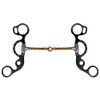 Showman Short Shank Twisted Copper Wire Snaffle Bit