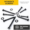 MYWISH (10Sets) 3/8" x 2" Hex Head Lag Bolts, Heavy