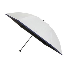 Moonbat [Macintosh Philosophy] Parasol Folding Umbrella, For Both Sunny and Rainy Weather, Lightweight, 100% Light Blocking, Thermal Blocking, Grosgrain Tape, 22-431-12156-22, Off White