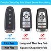 OLLEN TPU Key Fob Cover Fit for Ford C-Max Edge
