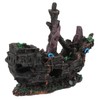 Zerodeko Shipwreck Aquarium Decor Underwater Shipwreck Craft for Fish Tank