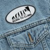 CafePress Evolution Rock Climbing Patches Patch, 4x2in Printed Novelty Applique