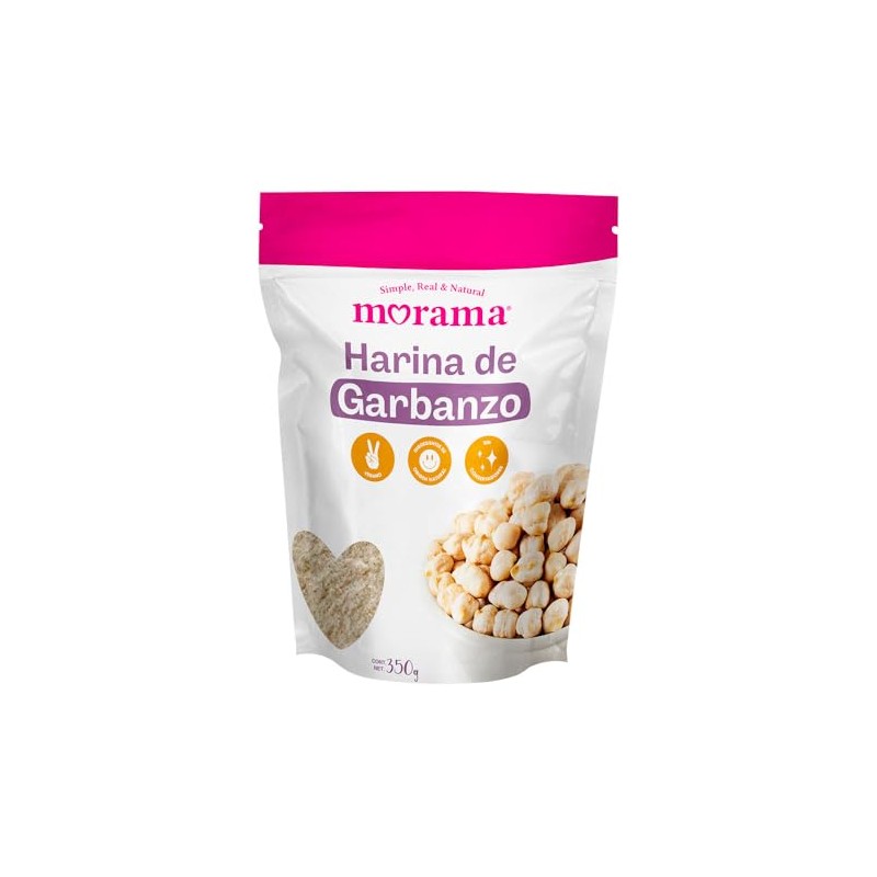 Morama, Harina de Garbanzo Vegana, Alta en proteína, Garbanzo Natural