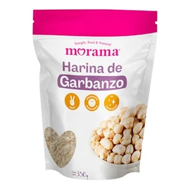 Morama, Harina de Garbanzo Vegana, Alta en proteína, Garbanzo Natural Sin azúcar añadido, Sin Gluten, Recetas Dulces o Saladas, 350 gramos