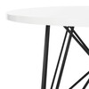 Safavieh Home Collection Vida Modern White Lacquer Round Hairpin Leg