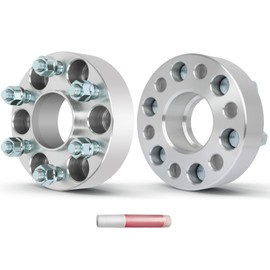 OCPTY 6X4.5 to 6X4.5 Wheel Spacers for Equator for Frontier for Pathfinder for Xterra 1.5 inch 12X1.25 Studs 66.1mm Hub Bore Forged Hub Centric Wheel Spacers 6 lug 2PCS