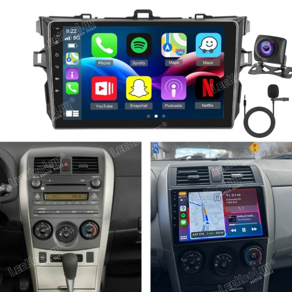 LeeKooLuu For Toyota Corolla 2009-2013 Apple Carplay Android 15 Car