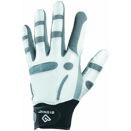 Bionic Men's ReliefGrip Left Hand (Right Handed Golfer) Golf Glove - Grey, Medium