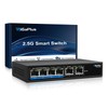 6 Ports 10Gb Unmanaged Ethernet Switch with 4*2.5G Base-T Ports,
