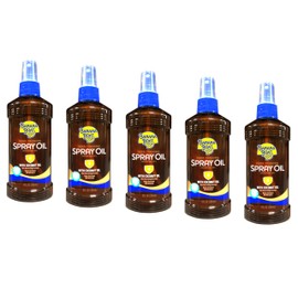 Banana Boat Deep Tanning Spray with Coconut Oil SPF 4, 8 Ounces each (Value Pack of 5)
