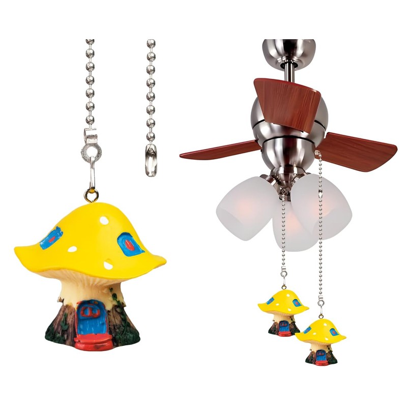 OMYZERO 12inches Ceiling Fan Pull Chain Kids Fan Ceiling Fan