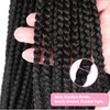 Smilco 20-Inch Braids Crochet Hair - 6 Packs of Goddess