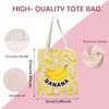 Gzrlyf Yellow Banana Tote Bag - Adult Women's Multipurpose Tote