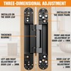 Lipshome 9.7" Hidden Door Hinge/Concealed Hinges,Invisible Hinges,Invisible Door Silent 180