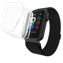 Tznzxm [5 Pack] Screen Protector Compatible for iTouch Air 4 Smartwatch 41mm, Case Friendly HD Clear Anti-Scratch Bubble Free PET Film for iTouch Air 4 Smartwatch 41mm Jillian Michaels Edition
