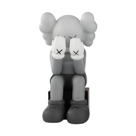 Kaws Action Figure,Kaws Toy Cartoon Doll - Made from high-quality materials that are not easily damaged, it is an excellent gift for both others and oneself:_Sitting posture (gray)