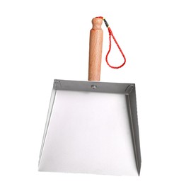 Healeved Dustpan Brooms Long Handled Pan Tabletop Cleaning Tool Heavy Duty Dust Pan Dust Pan with Handle Mini Pickaxe Small Little Housekeeping Helper Home Mini Pan Stainless Steel Silver