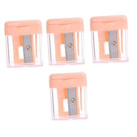Healvian 4Pcs Makeup Pencil Sharpener for Eyebrow and Eyeliner Pencils Durable Single Design Essential Cosmetic Tool for Women Convenient and Lightweight for Easy Use