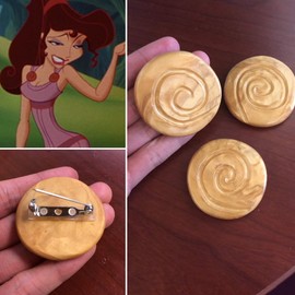 Megara Hercules brooch, Meg Cosplay, Meg Costume, Hercules, Megara Brooch, Megara Costume, Megara Cosplay, Meg's Brooch