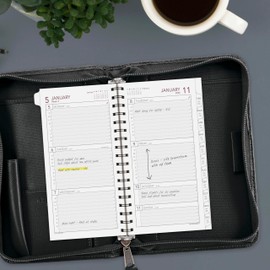 AT-A-GLANCE 2026 Planner Refill, Weekly, 3-1/4" x 6-1/2", Portable Size 2 (064-287-26)