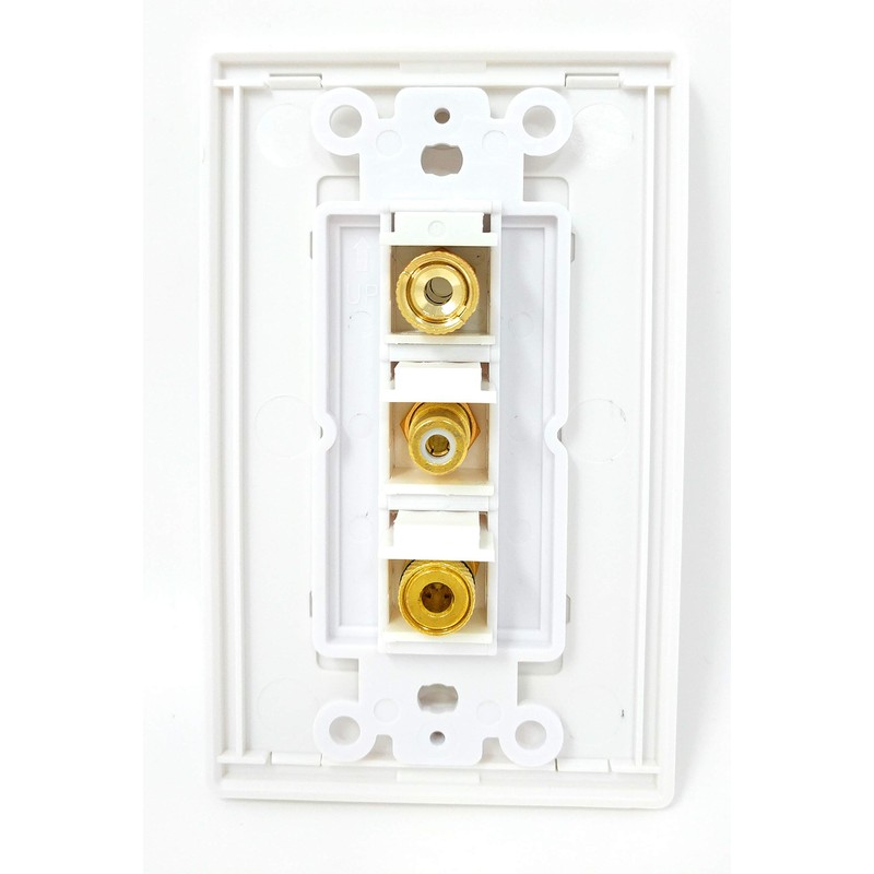 RiteAV - 1 Port RCA White 2 Port Banana Speaker