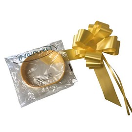 INERRA Wedding Car Decoration Kit - 3 x Large Pre-Assembled 7” Bows with 14-Loops and 7 Metres of Ribbon – With Colour Match (Yellow)