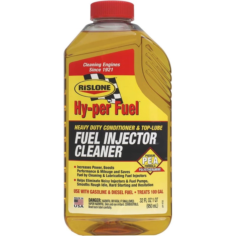 Rislone 4732 Fuel Injector Cleaner with Upper Cylinder Lubricant, 32