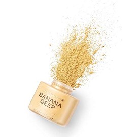 Makeup Revolution Loose Baking Powder, Make Up Setting Powder, Provides Long-lasting Coverage, Reduces Shine, For Medium To Dark Skin Tones, Banana Deep, 32g