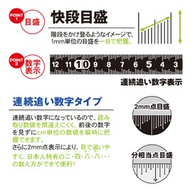 Niigata Seiki SK CM-15KD Carpenter Mini Quick Scale 5.9 inches (15 cm), Made in Japan