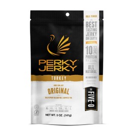 Perky Jerky Gluten Free More Than Just Original Turkey Jerky, 5 Ounce