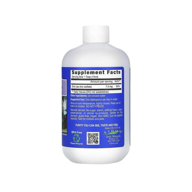 Eidon Mineral 에이든미네랄 징크 아연 7.5mg 533ml Zinc Eidon Mineral