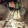 Kiwinvou 4 Pcs Firewood Log Splitter Drill Bit,Wood Splitter Drill