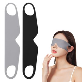 Freelance Shop Eye Mask for Sleep, Set of 2, Blindfold, One-Piece, Sleep Goods, Light Blocking, Thin, Breathable, Adjustable Size, Reduced Ear Pressure, Low Pressure Structure, Washable, Reusable
