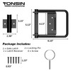 Heavy Duty Gate Latch with Handle, Side-to-Side Swinging Barn Door