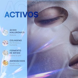 MIST JEWEL Mascarilla Facial con Colgeno, cido hialurnico y aminocidos de alto efecto hidratante y Rejuvenecedora  Premium Bio-Collagen mask Paquete  
