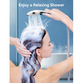 Magichome Shower Head and Hose 2M, High Pressure Shower Head with 5 Modes, Universal Handheld Shower Head for Low Water Pressure