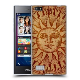 Head Case Designs Sun Wood Art Soft Gel Case and Matching Wallpaper Compatible with BlackBerry Leap
