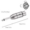 Sairps XLR hembra a 1/4 estéreo equilibrado conector de audio