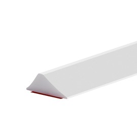 100CM Schwallschutzleiste Dusche Silikon Wasserstopper Selbstklebend, Begehbare Dusche Boden Wassersperre, Duschwasserstop für Nass- und Trocken-Trennung Bad Küche - Weiß 1M, 1.2CM Höhe