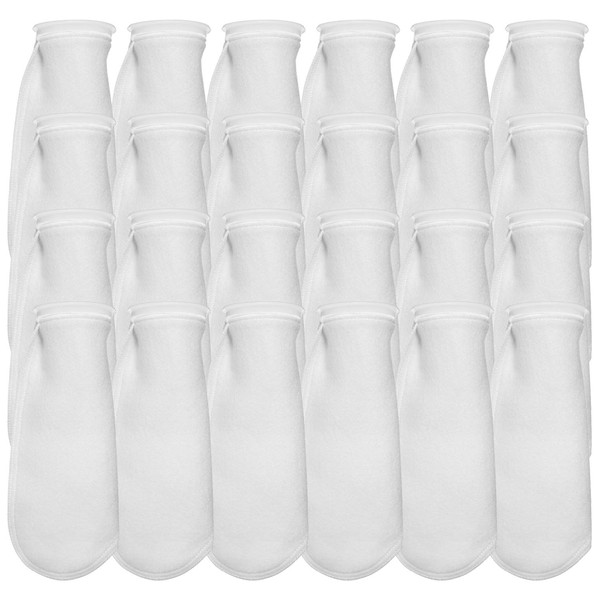 Aquatic Experts Filter Socks 200 Micron - 4 Inch Ring by 14 Inch Long – Long - Premium Aquarium Felt Filter Bags - Custom Made in The USA