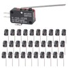 DWEII 10Pcs Lead Limit Switch Long Straight Hinge Lever V-153-1C25