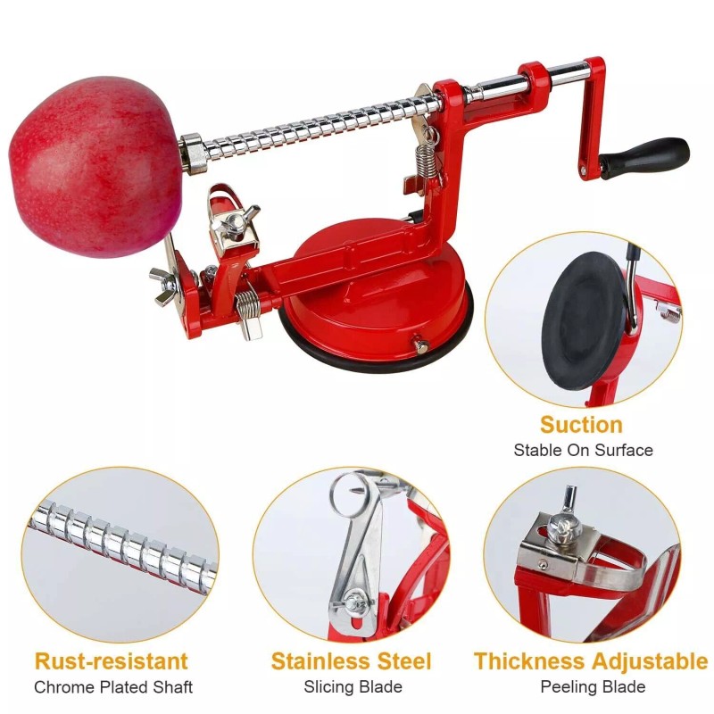 iMounTEK 3 in 1 Kitchen Apple Pear Peeler Slicer Manual