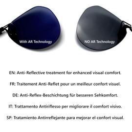 CREYESTAL Polarised Sunglasses Attachment Glasses, Sunglasses Clip, Liftable and Ultralight, Men, Women, 100% UV400, Black glasses with anti-reflective treatment